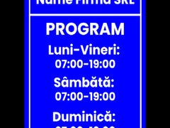 Semn personalizat pentru program